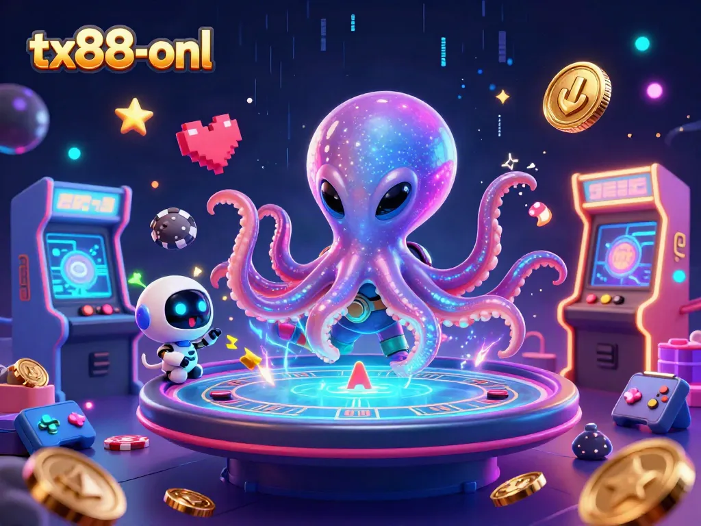 Engage with tx88-onl in an exciting cosmic poker showdown featuring colorful elements and vibrant gaming action.